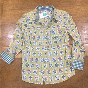 Boden Garden Theme Blouse  NWOT